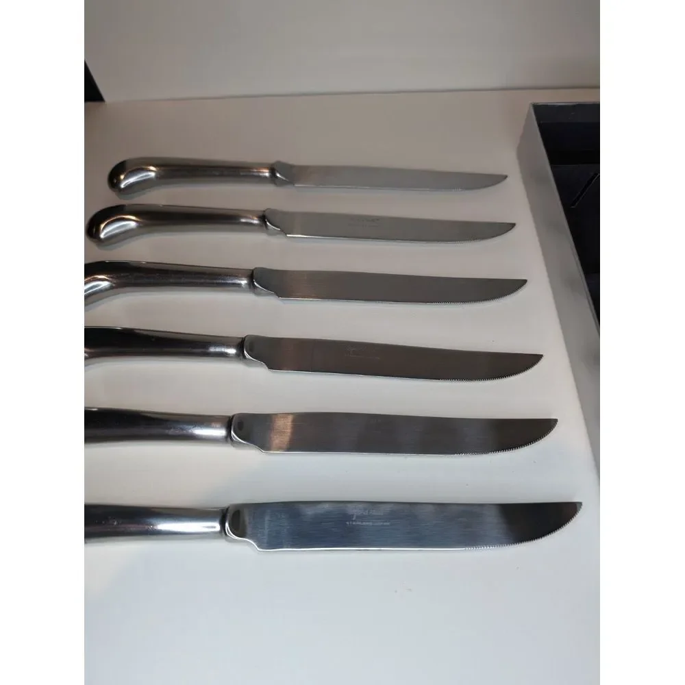 Oxford Hall Silversmiths Set‎ Of 6 Stainless Steel Japan Knifes
